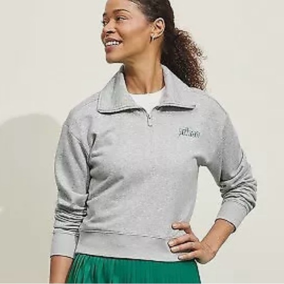 Prince Tops - Prince Pickleball Women's French Terry
1/4 Zip Pullover - Heather Gray Size M